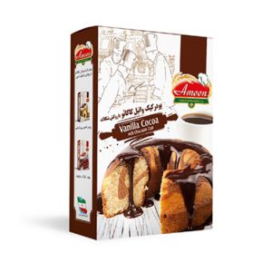 پودر کیک وانیل کاکائو با روکش شکلات آمون 540گرمی